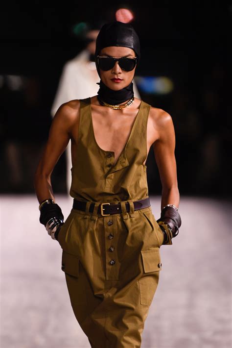 Saint Laurent Went for Utility Chic Spring 2024, Cargo Pants 